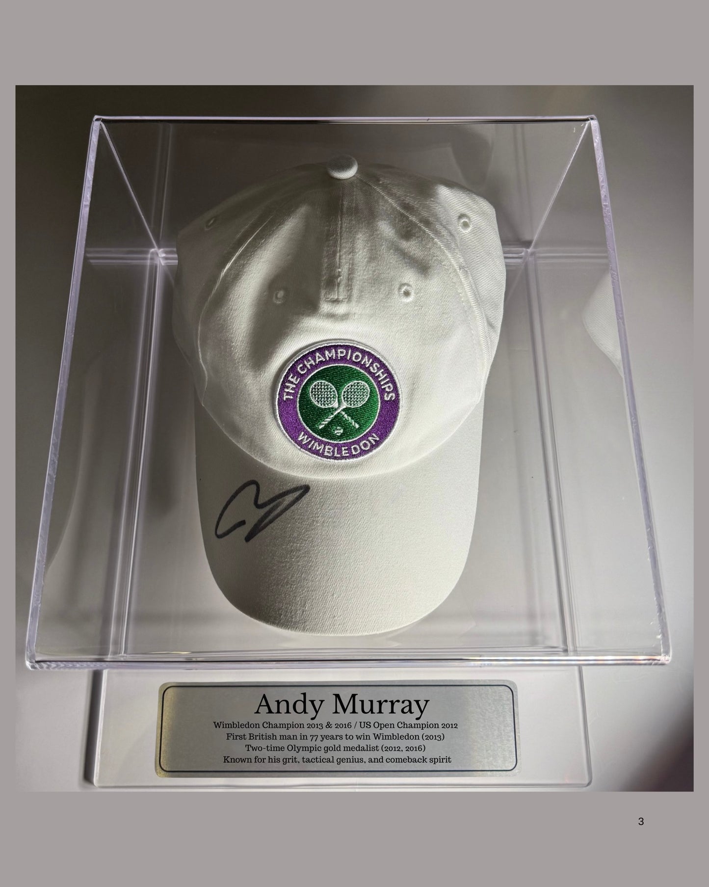 Gorra autogradiada por Andy Murray