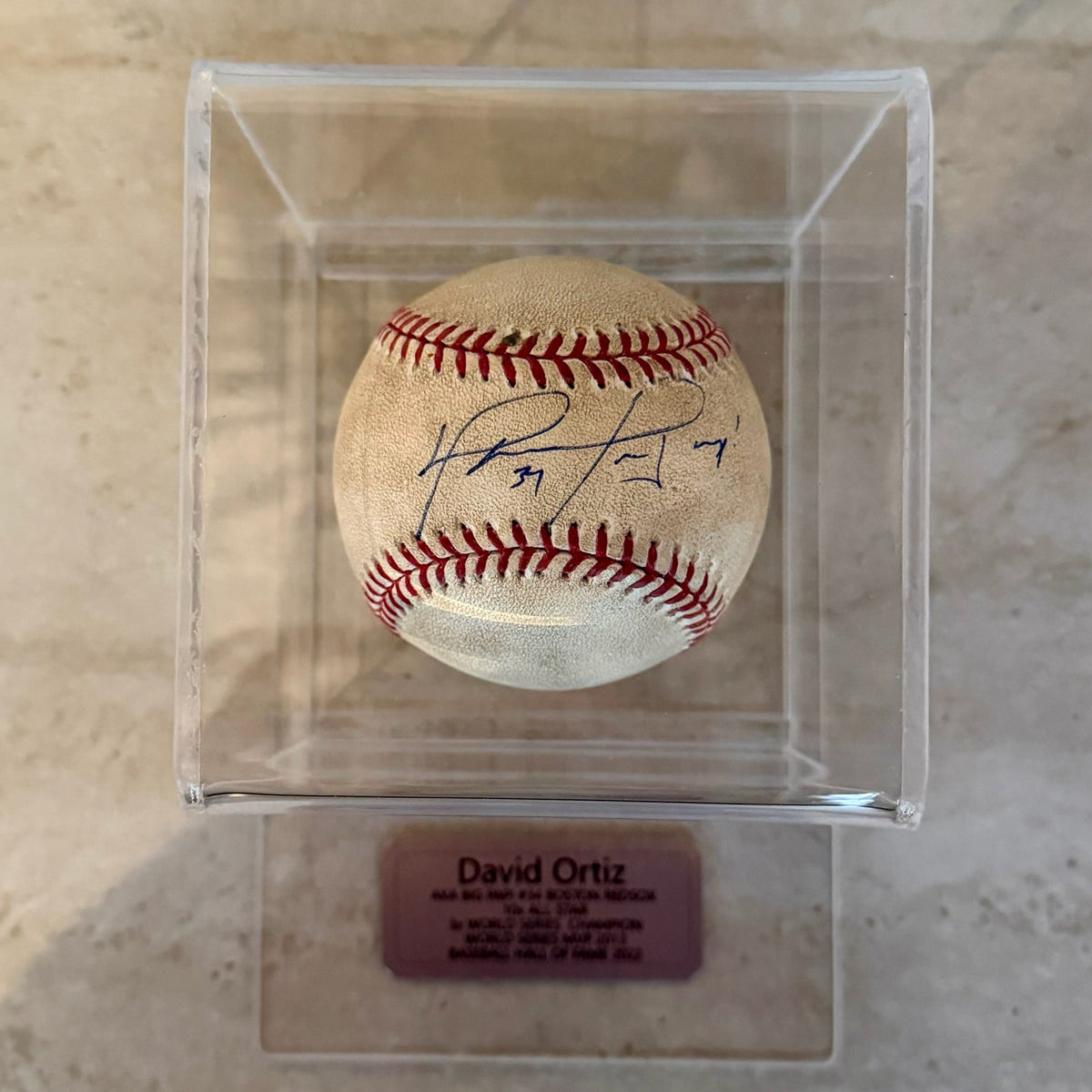 David Ortiz Arias - Pelota Autografiada