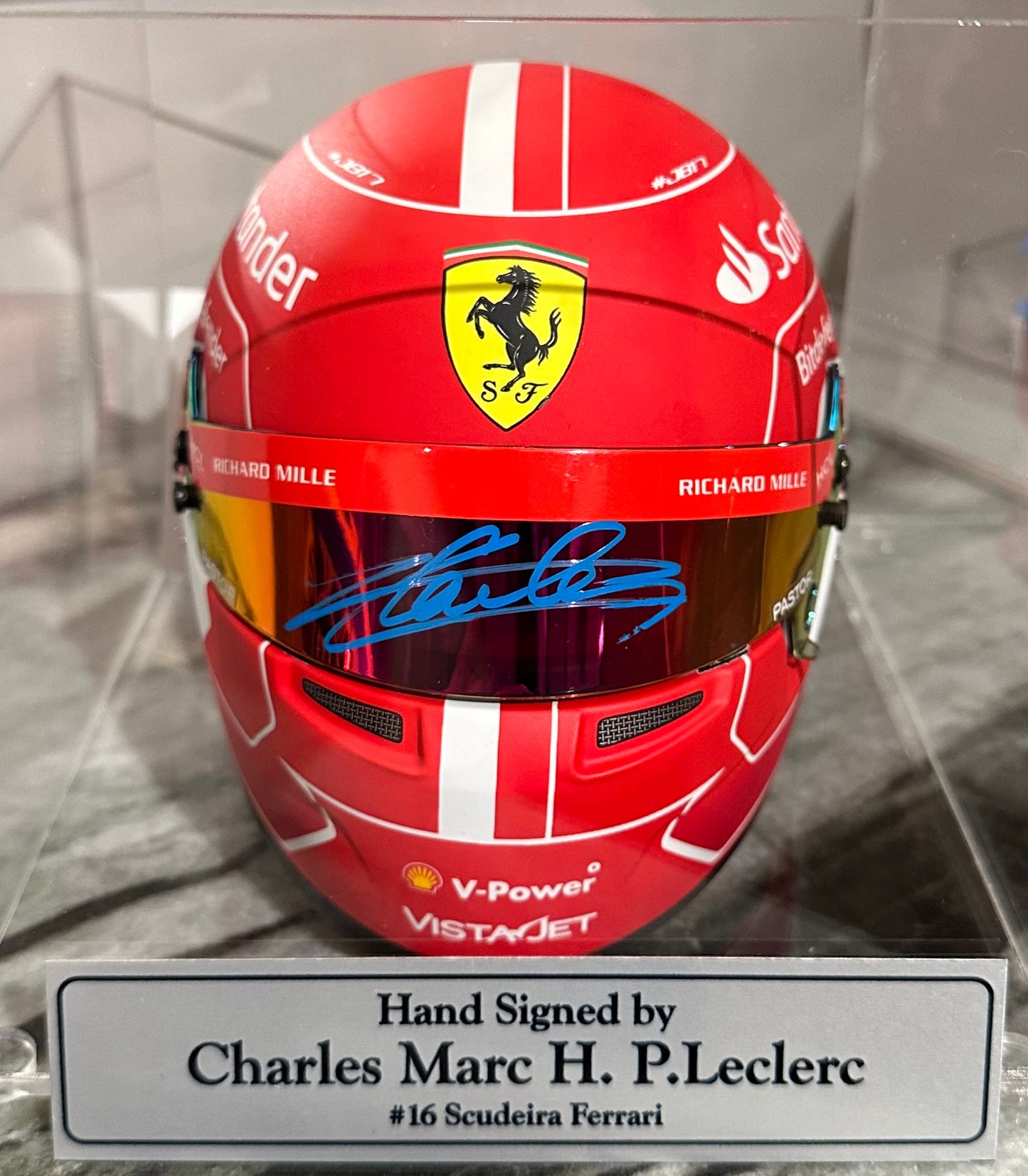 Casco Autografiado por Charles Leclerc