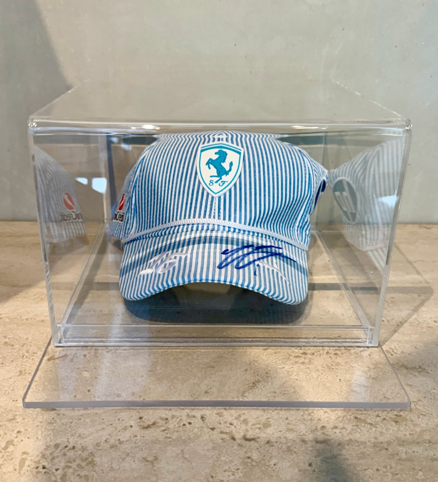 Gorra GP Mónaco 2025 autografiada por Charles Marc Hervé Perceval Leclerc