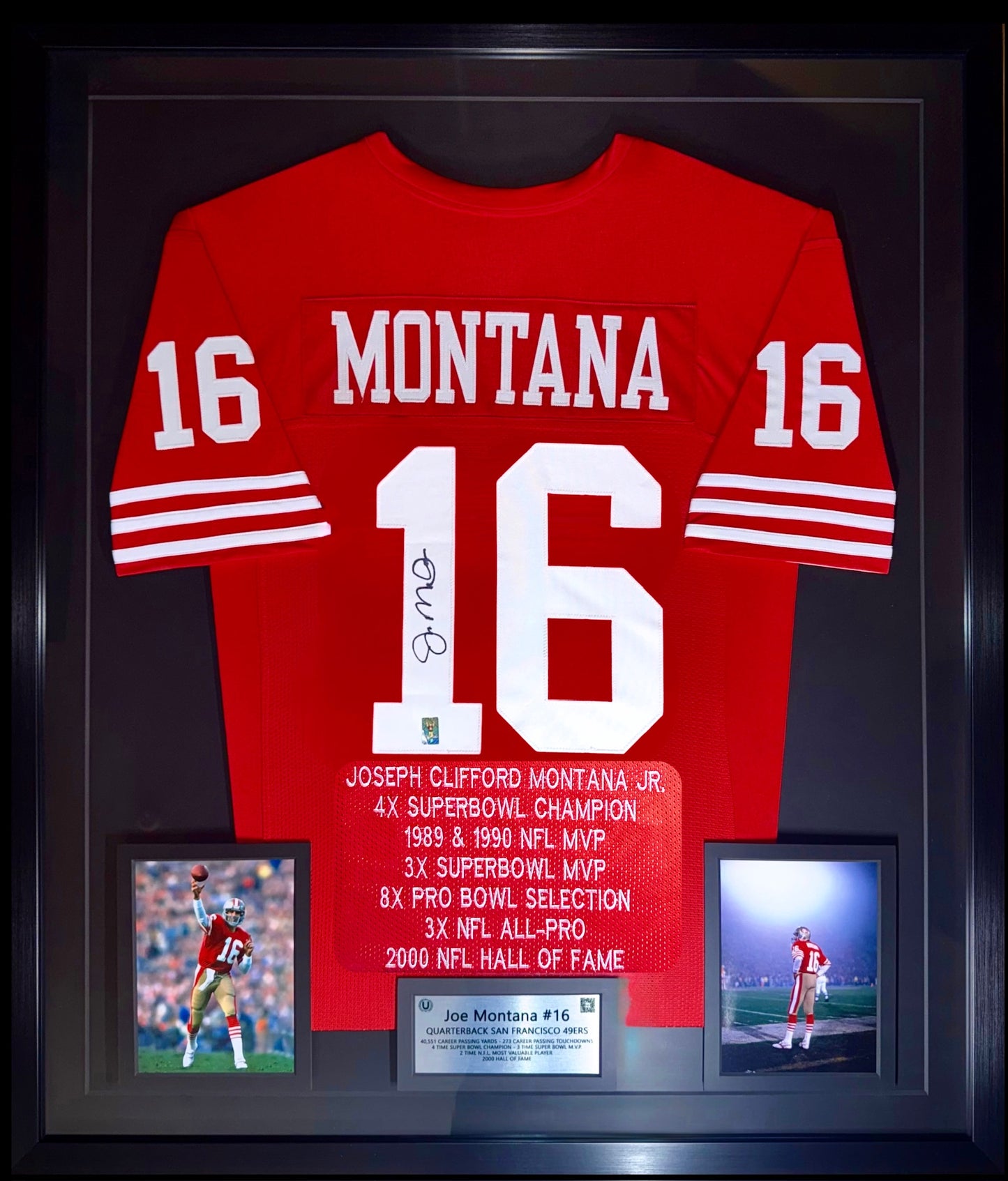Jersey autografiado por Joseph Clifford Montana Jr.