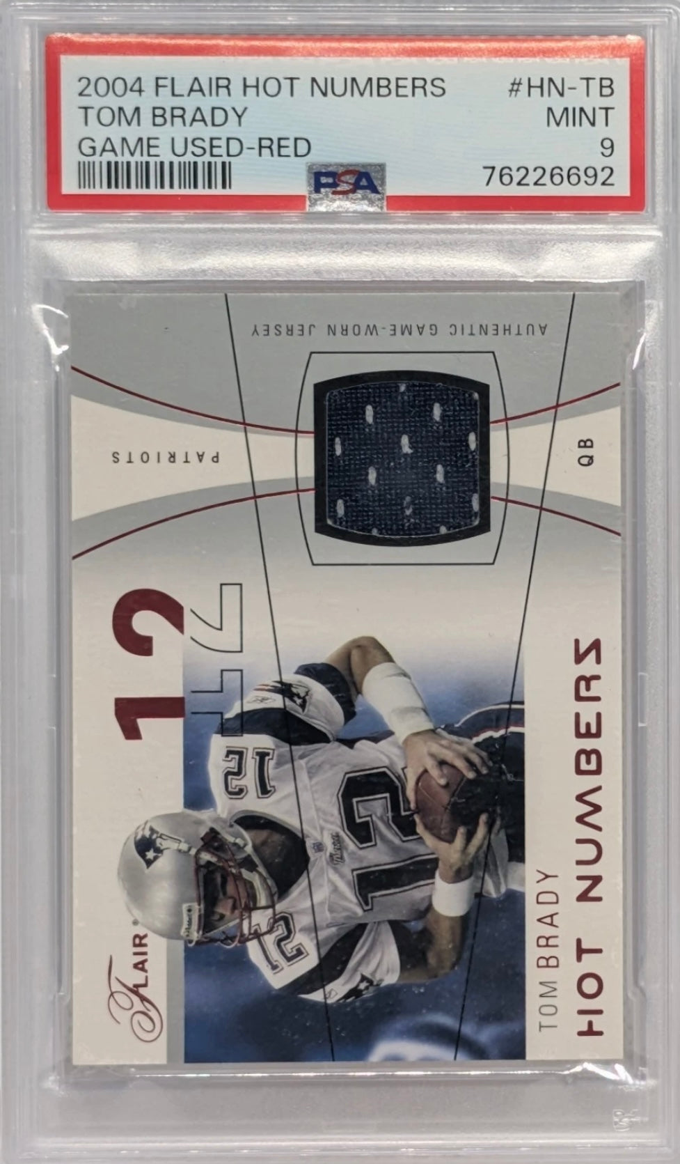 Tom Brady - Camisola Usada en Juego