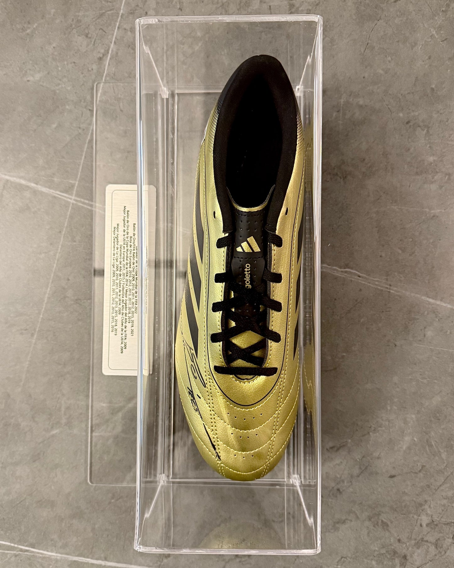 Taco firmado por Lionel Messi