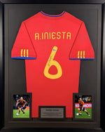 Andrés Iniesta - Jersey Autografiada España Roja 2010