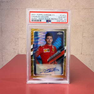 Charles Leclerc - Tarjeta Coleccionable Autografiada Ferrari