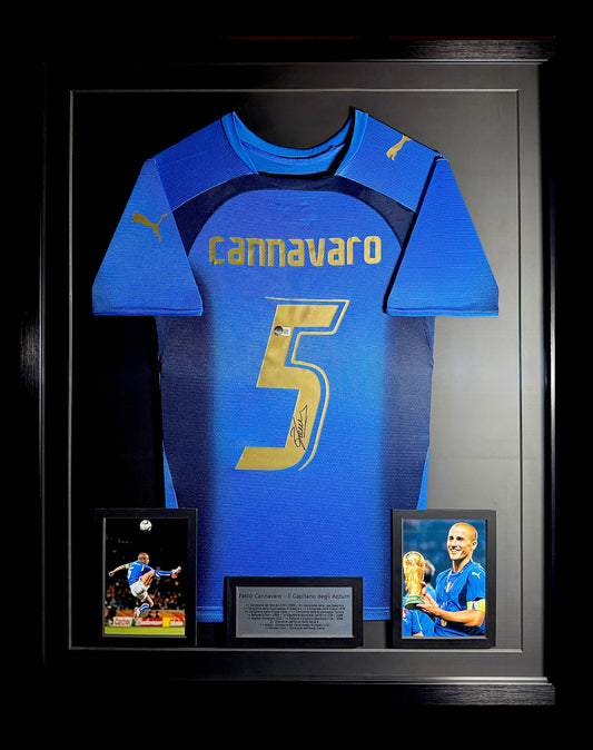 Camisola de Italia 2006 autografiada por Fabio Cannavaro