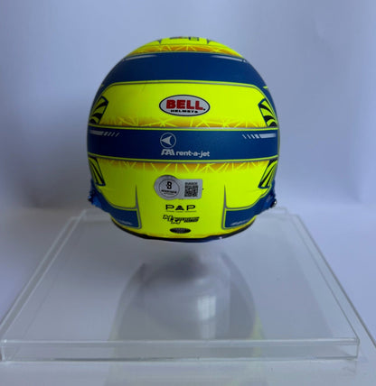 Mini casco de Fórmula 1 autografiado por Lando Norris