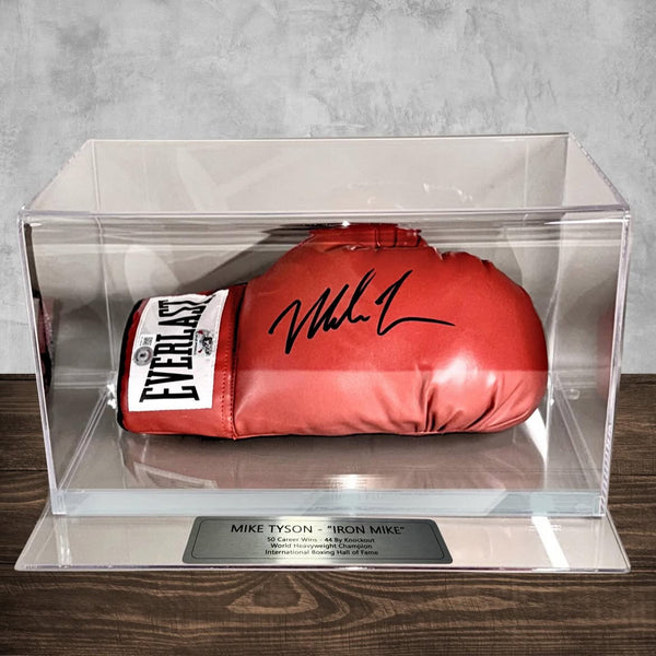 Mike Tyson - Guante Autografiado Rojo