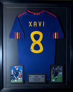 Xavi Hernández - Jersey Autografiado 2010 Azul