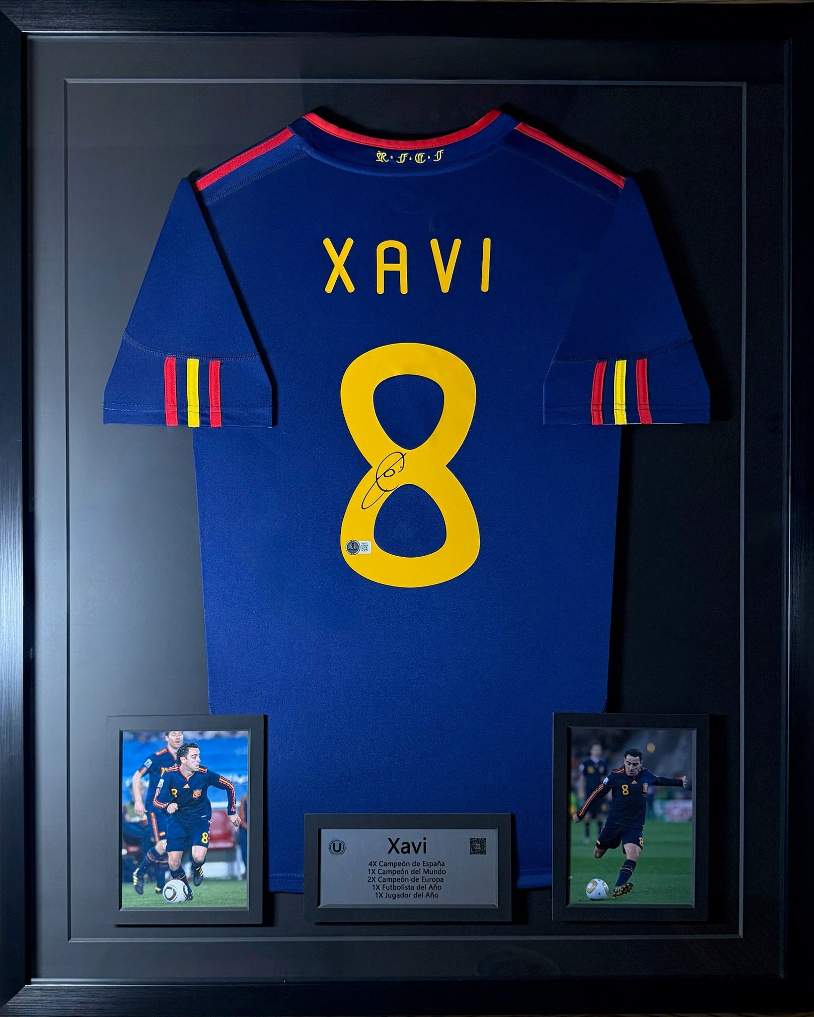 Xavi Hernández - Jersey Autografiado 2010 Azul