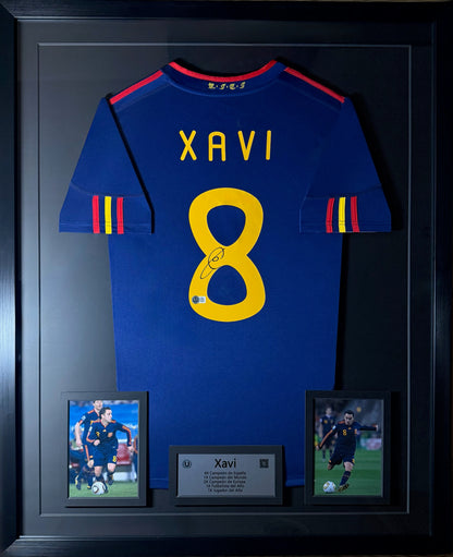 Xavi Hernández - Jersey Autografiado 2010 Azul