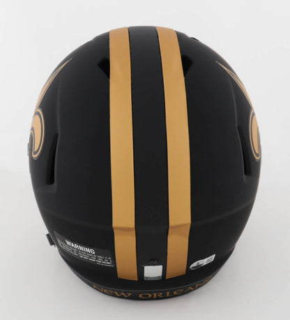Casco Tamaño Completo Firmado e Inscrito por Drew Brees