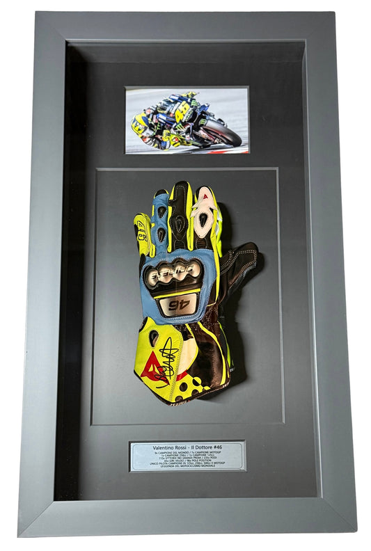 Guante autografiado por Valentino Rossi