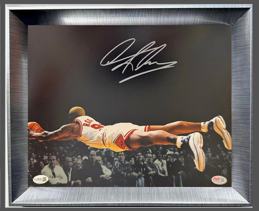 Foto 11x14 autografiada por Dennis Keith Rodman