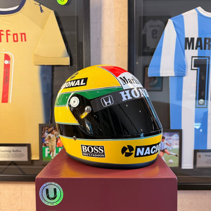 Ayrton Senna - Casco Autografiado Honda