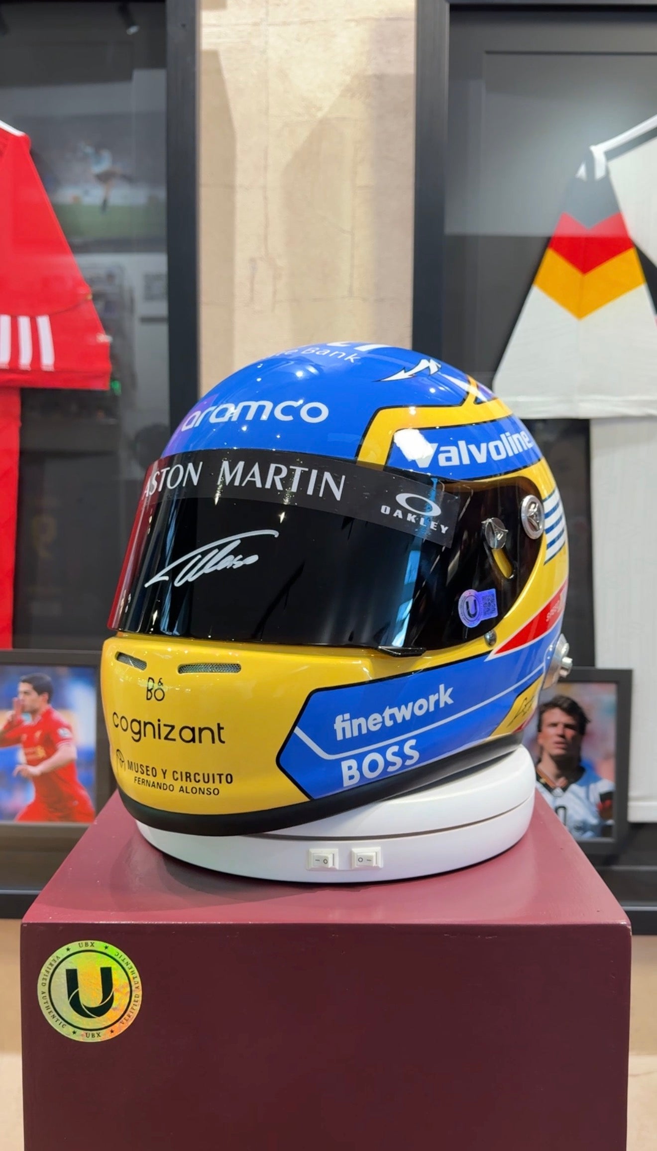 Fernando Alonso - Casco Tamaño Real Autografiado McLaren