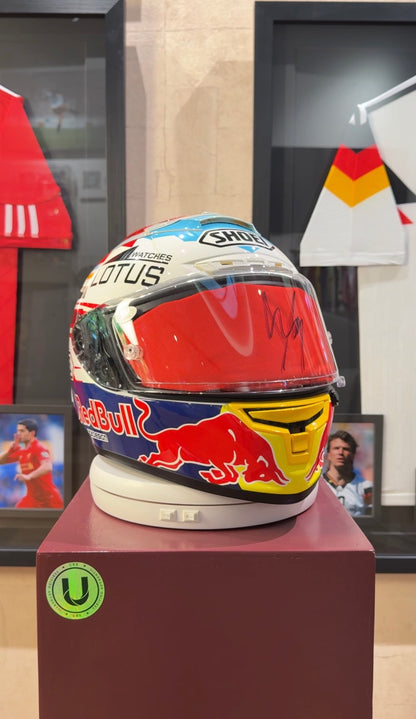 Marc Márquez - Casco Tamaño Real Autografiado Ducati