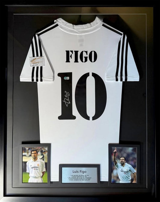 Camisola autografiada por Luís Filipe Madeira Caeiro Figo