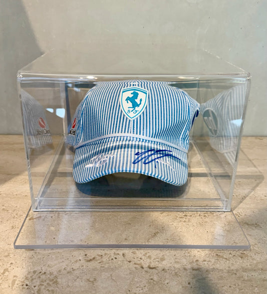 Gorra GP Mónaco 2025 autografiada por Charles Marc Hervé Perceval Leclerc