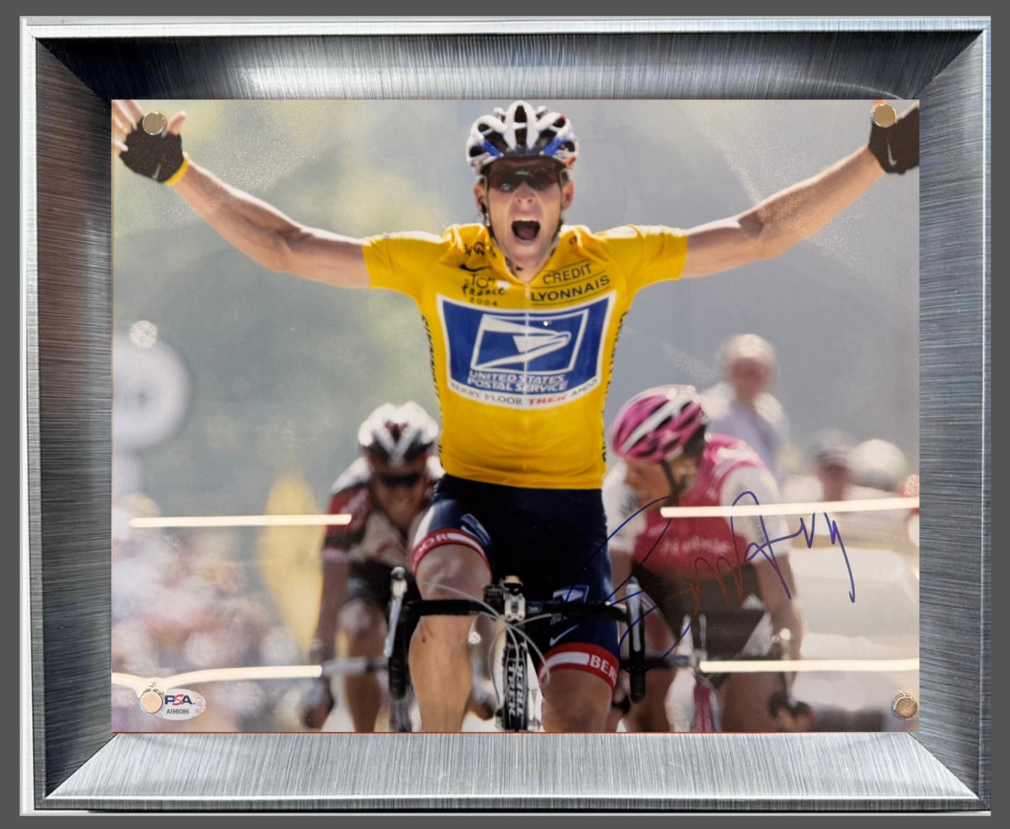 Foto 11x14 autografiada por Lance Edward Armstrong
