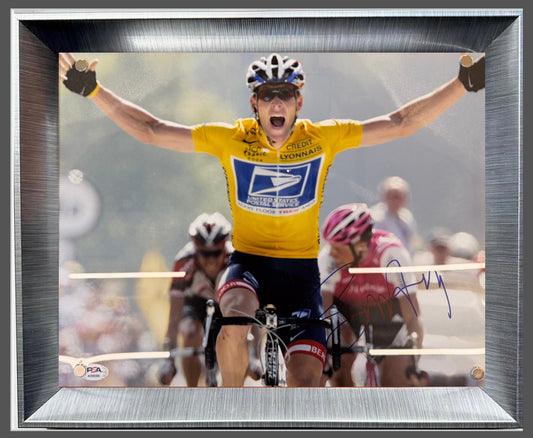 Foto 11x14 autografiada por Lance Edward Armstrong