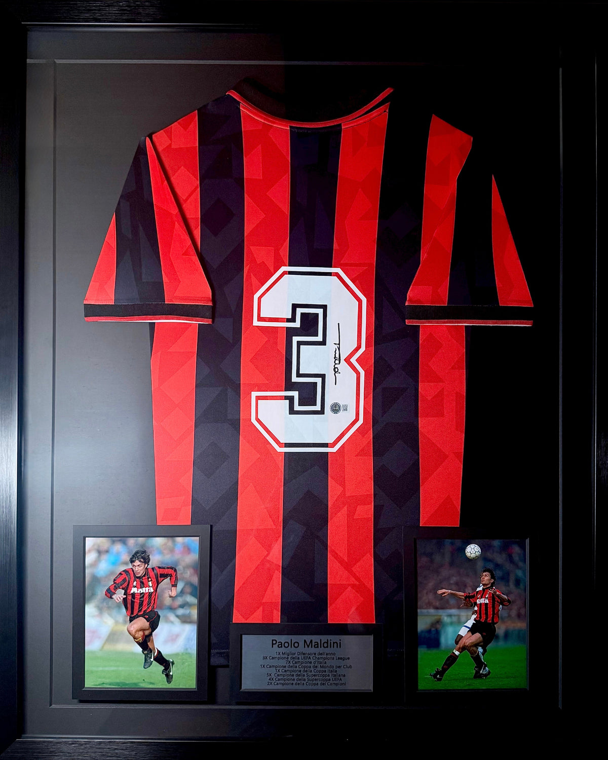 Paolo Maldini - Camisola Autografiada AC Milan