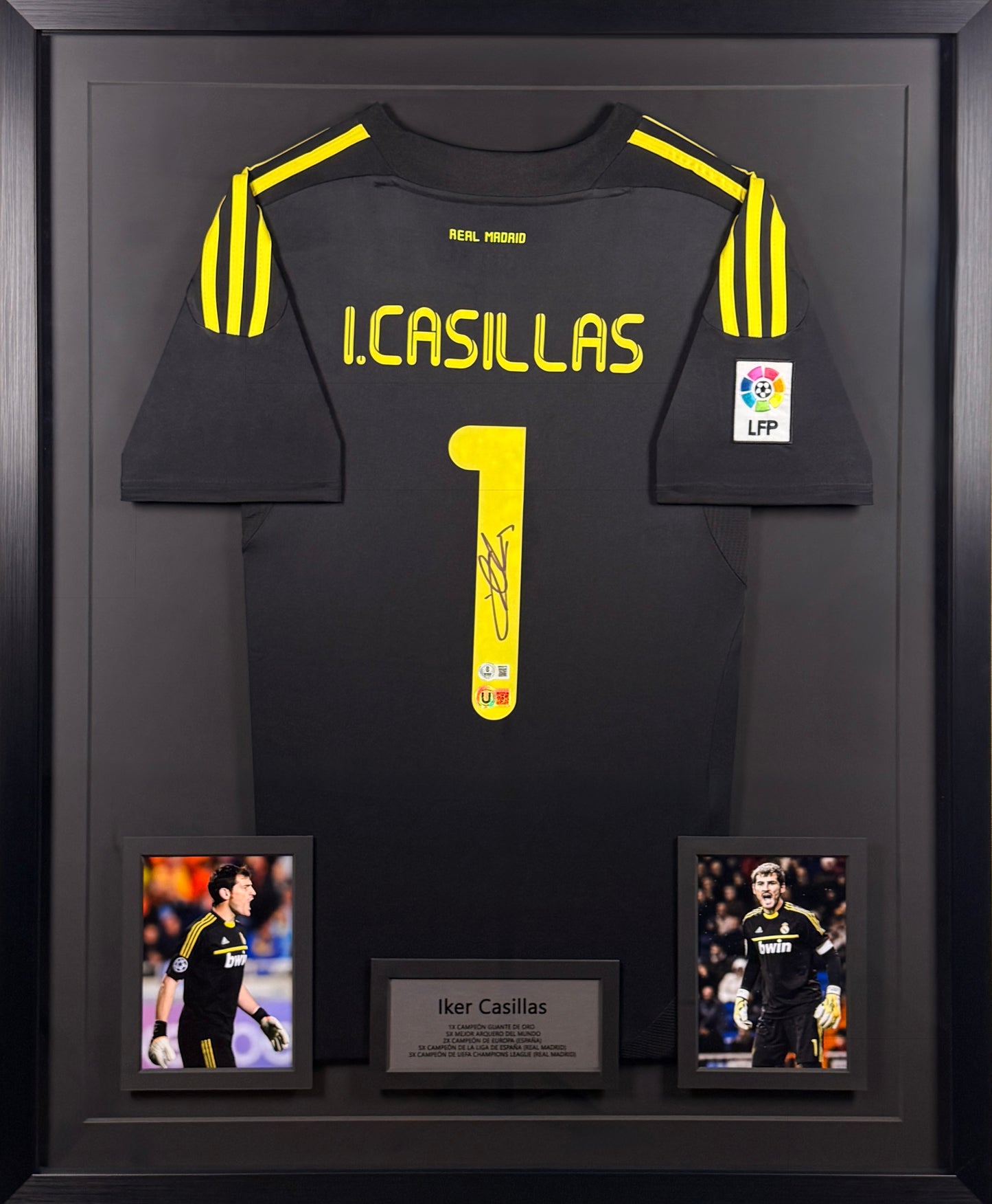 Iker Casillas - Jersey Autografiada Real Madrid Negra