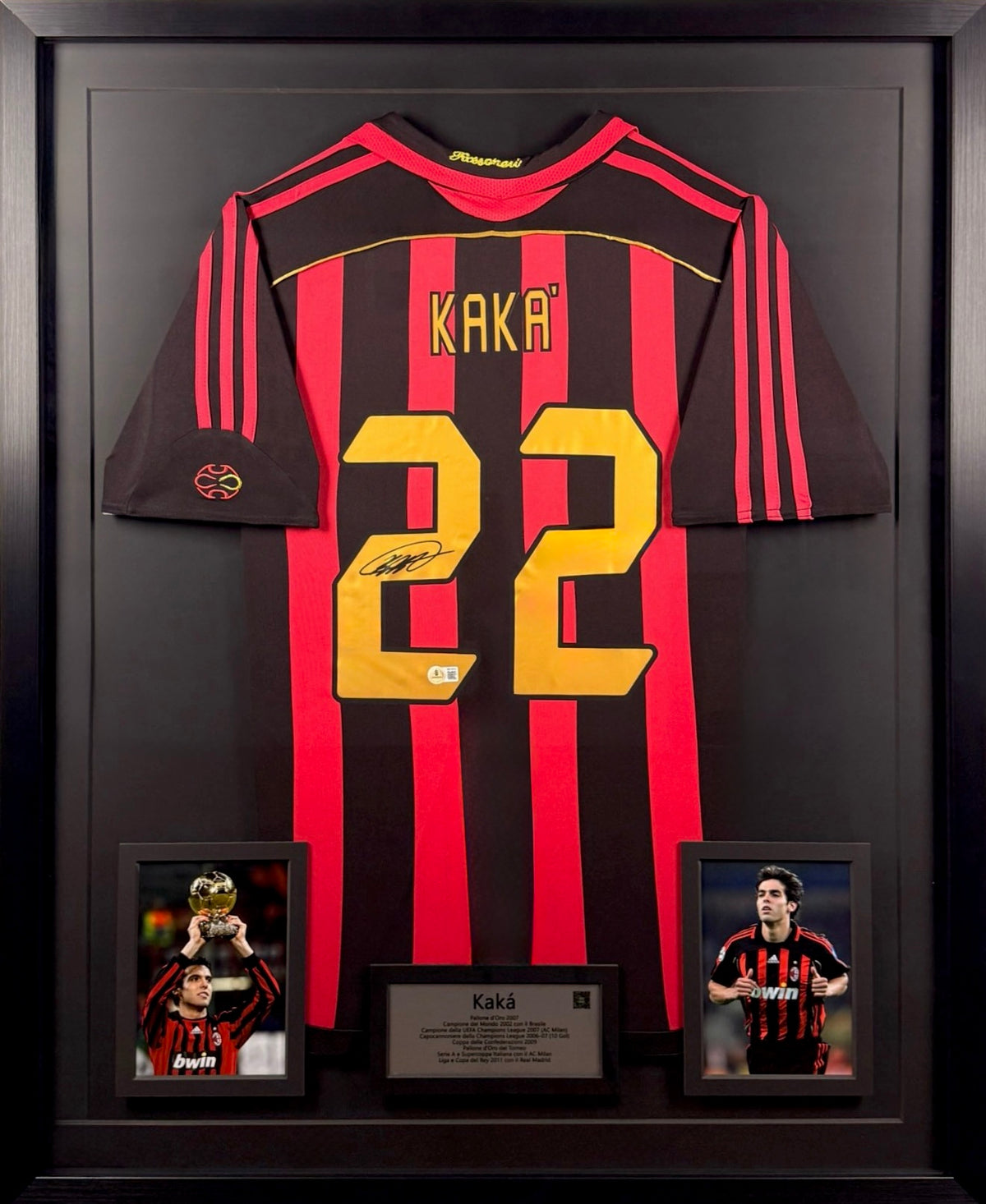 Kaká - Jersey Autografiada AC Milan