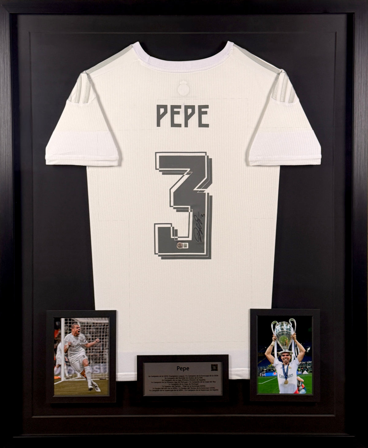 Pepe - Jersey Autografiada Real Madrid