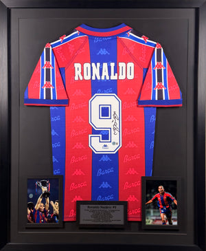 Ronaldo Nazario - Jersey Autografiada Barcelona