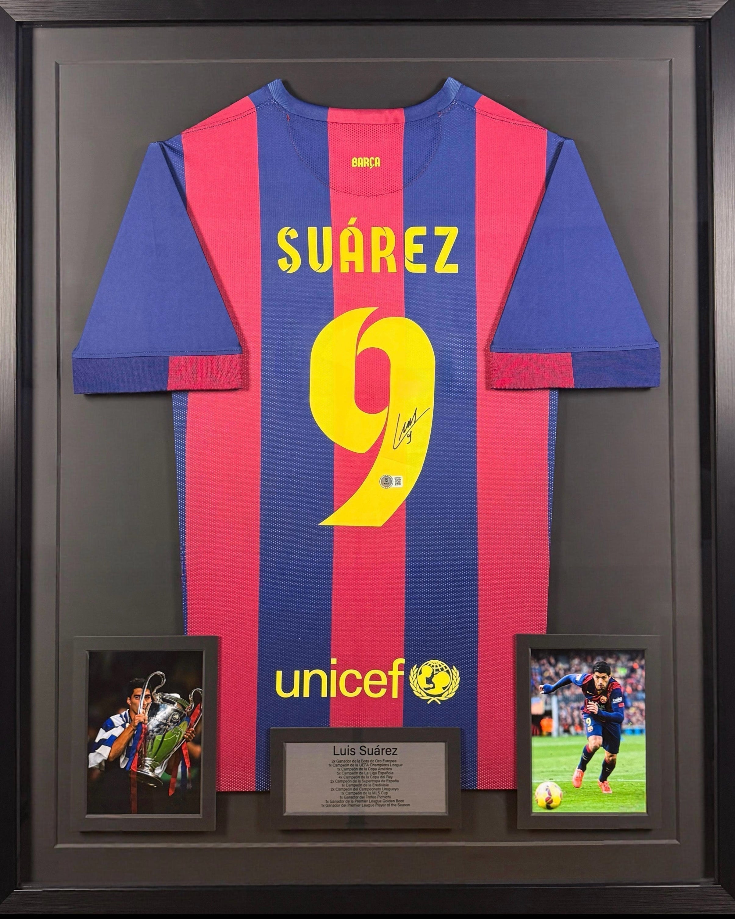 Luis Suárez - Jersey Autografiada FC Barcelona 2015