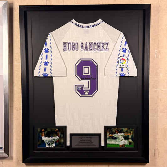 Hugo Sánchez - Jersey Autografiada Real Madrid