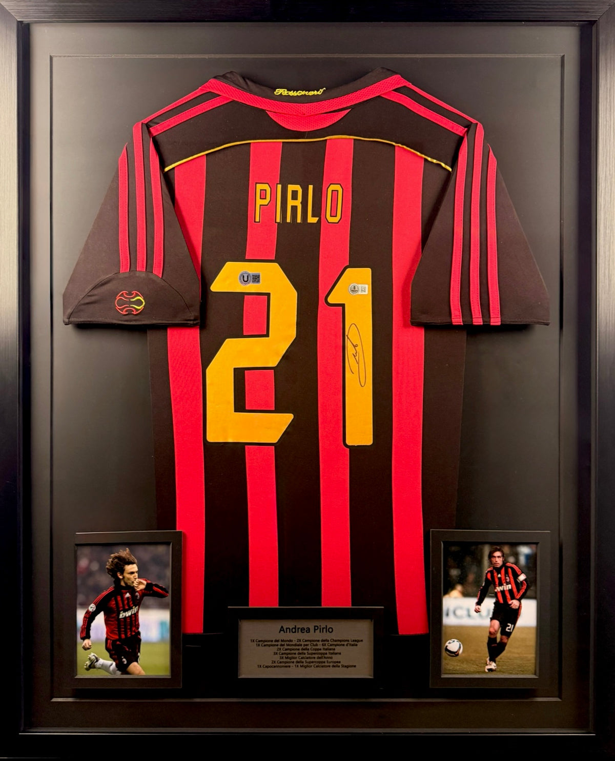 Andrea Pirlo - Jersey Autografiado AC Milán