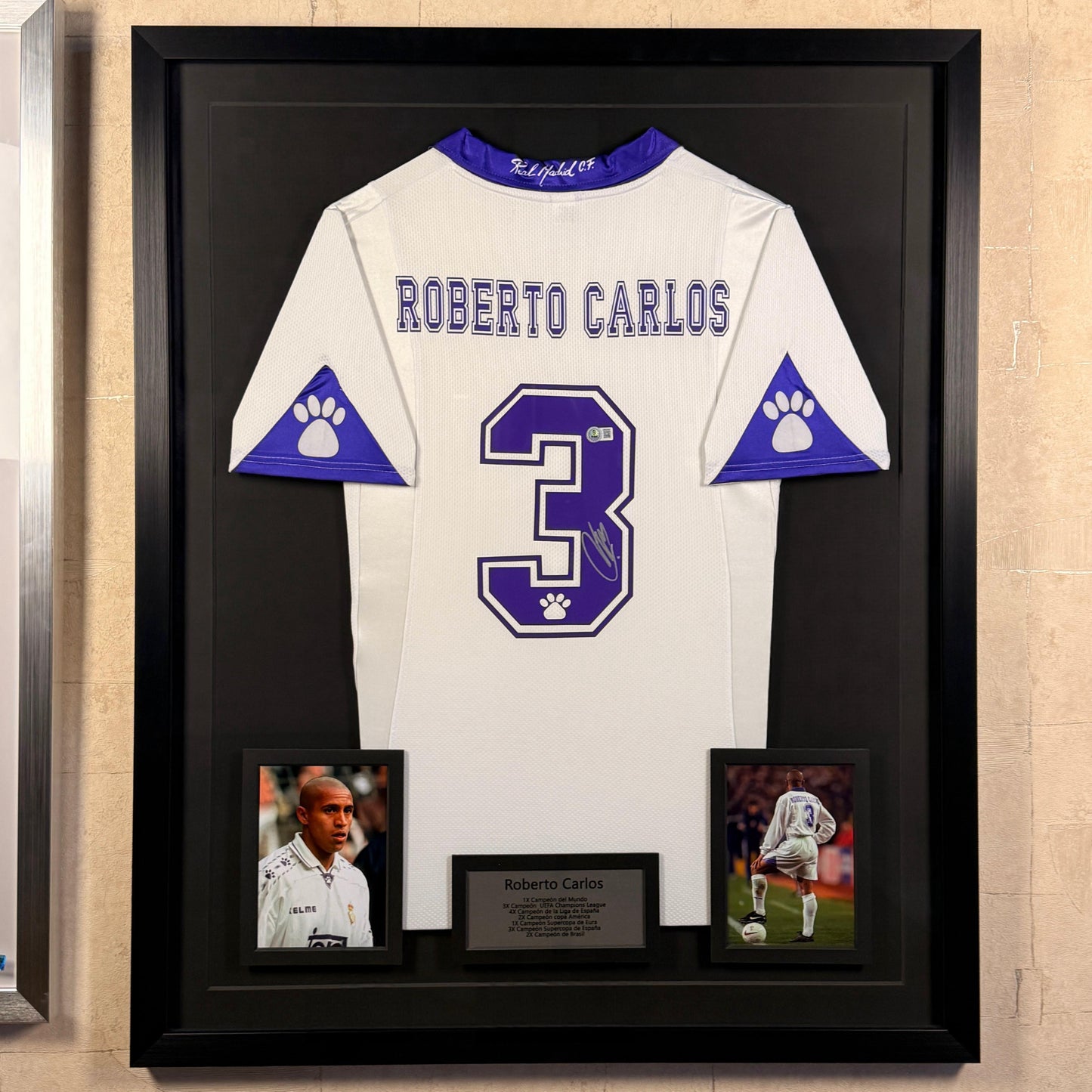 Roberto Carlos - Jersey Autografiado Real Madrid