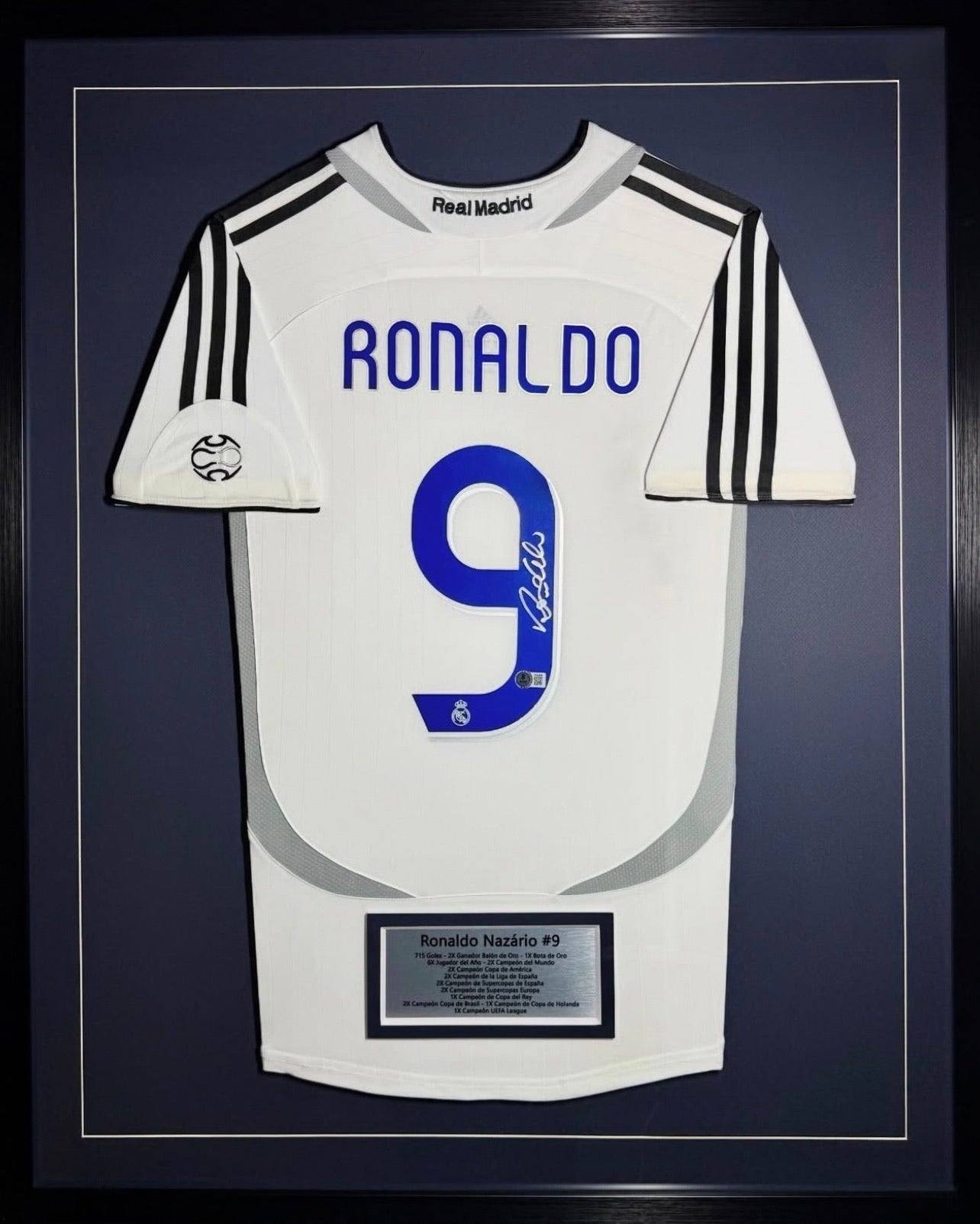 Ronaldo Nazário - Jersey Autografiada Real Madrid