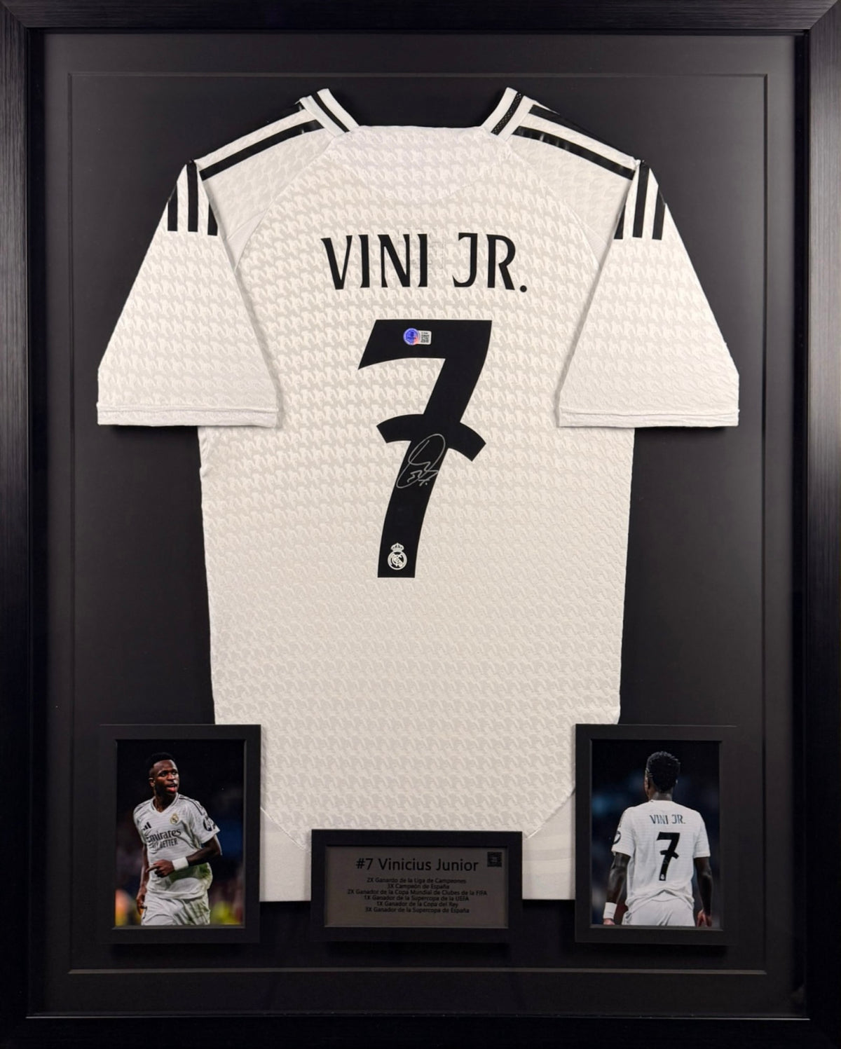 Vinicius Jr. - Jersey Autografiada Real Madid 7 all white