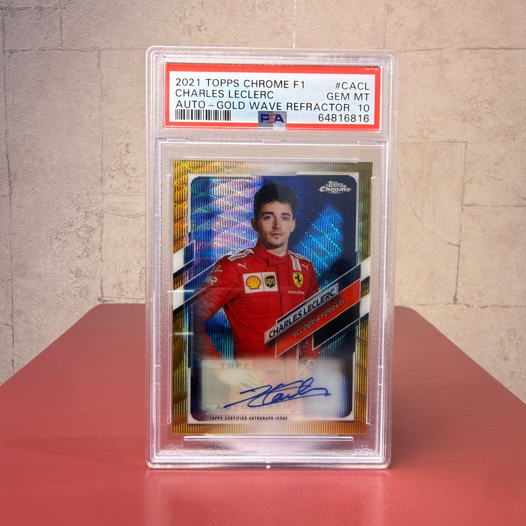 Charles Leclerc - Tarjeta Coleccionable Autografiada Ferrari