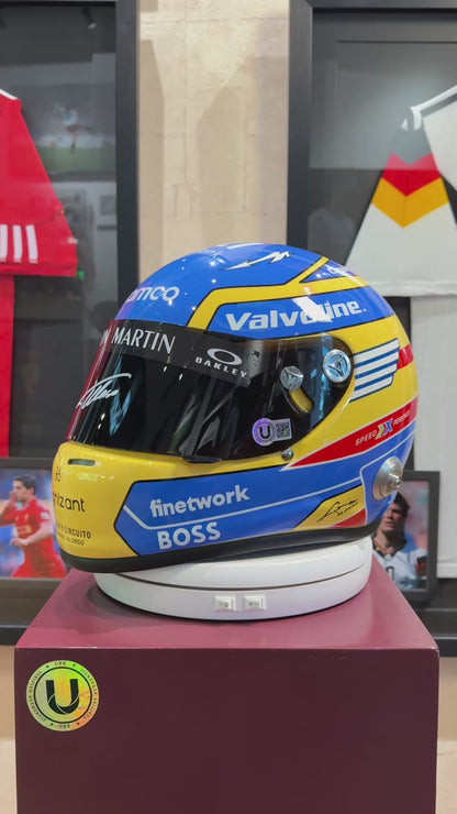 Fernando Alonso - Casco Tamaño Real Autografiado McLaren